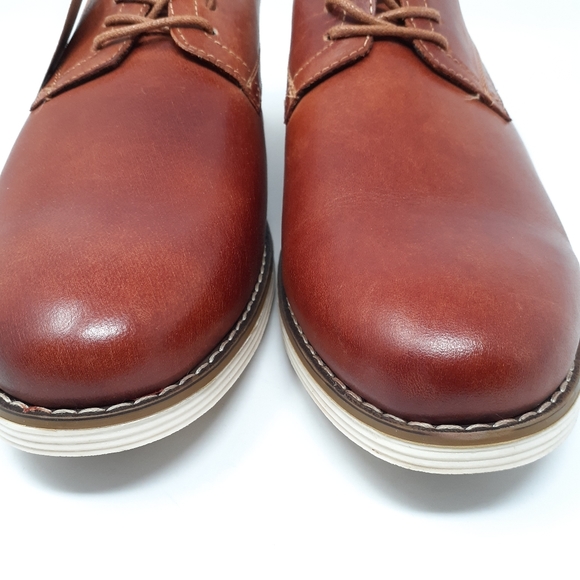 VOSTEY Men's Casual Leather Oxford - Picture 11 of 14